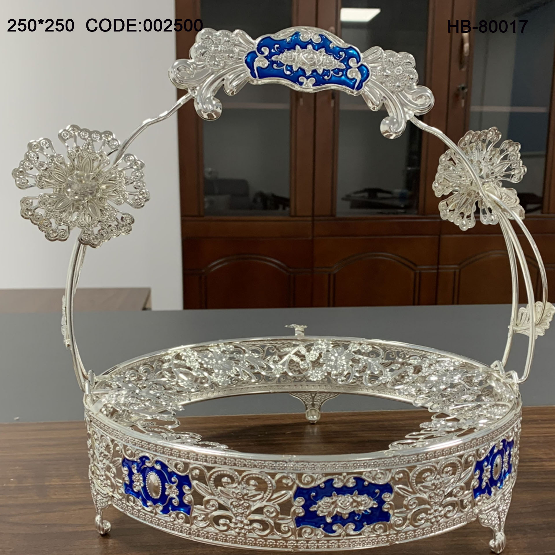 European High Standard Hardware & Glass Fruit  Basket 