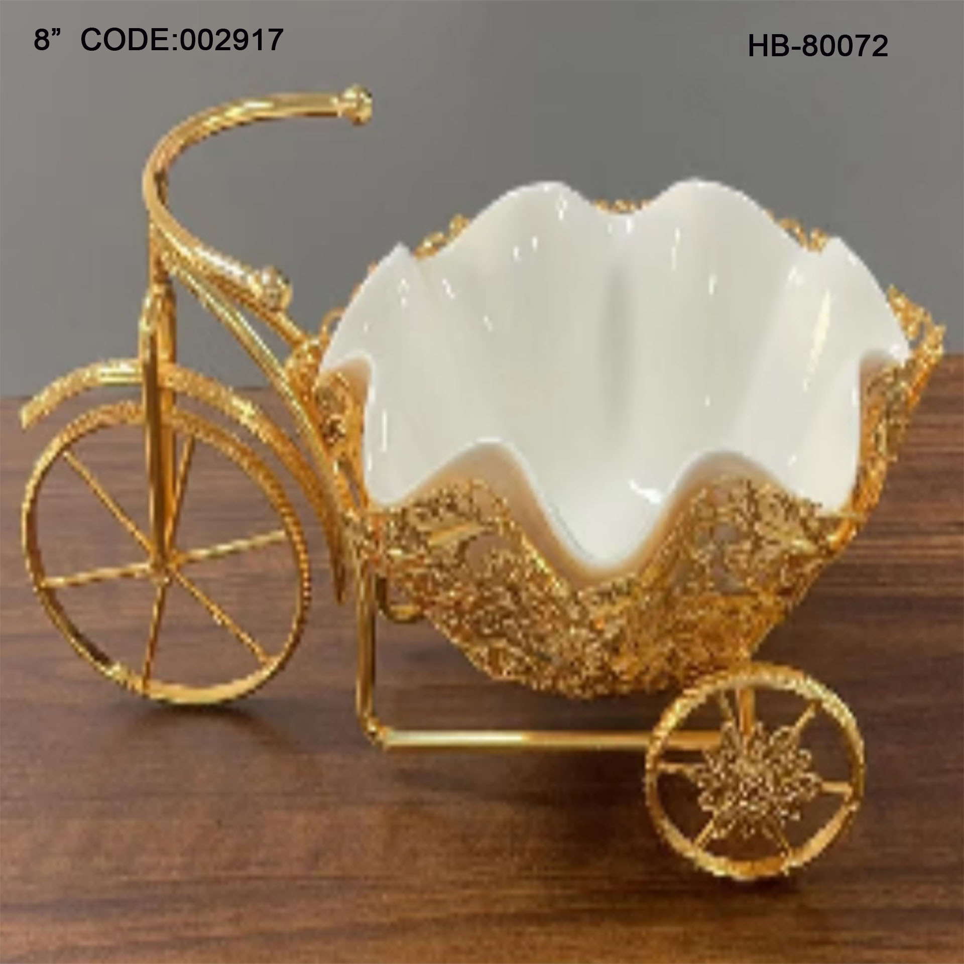 European High Standard Hardware & Glass Fruit  Basket 