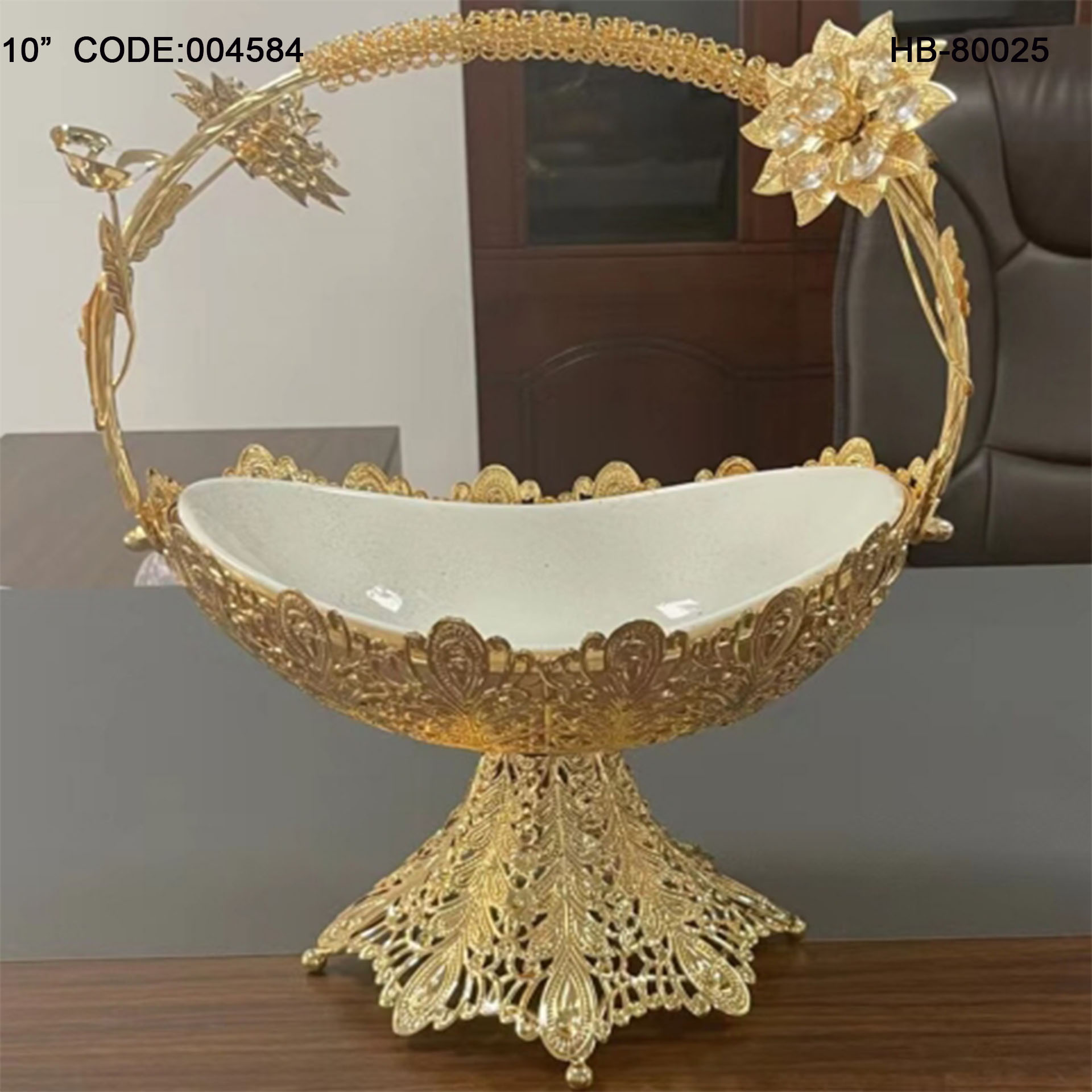 European High Standard Hardware & Glass Fruit  Basket 